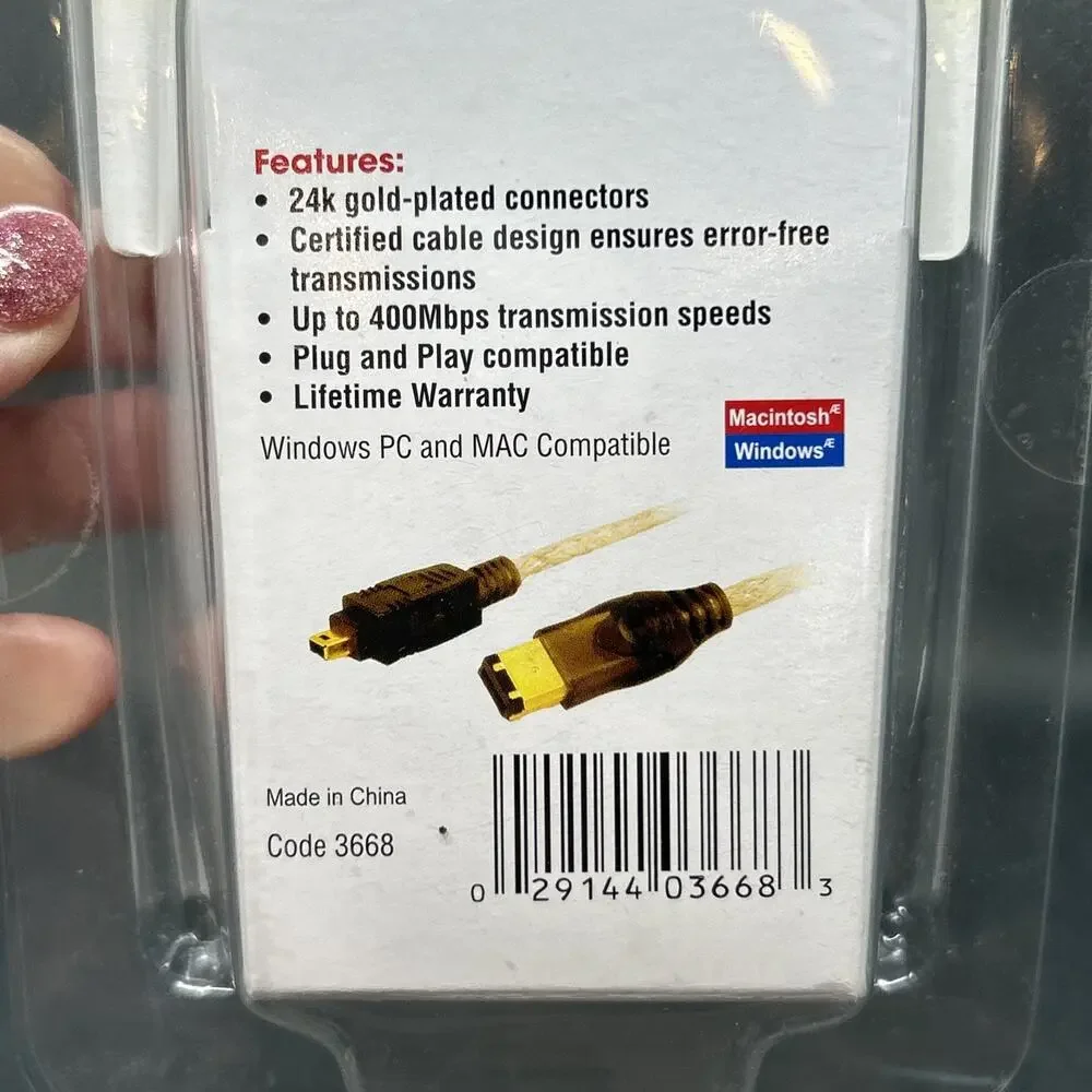 Promaster 6ft High Speed Data Cord Cable 6-Pin to 4-Pin DataFAST1394 NEW